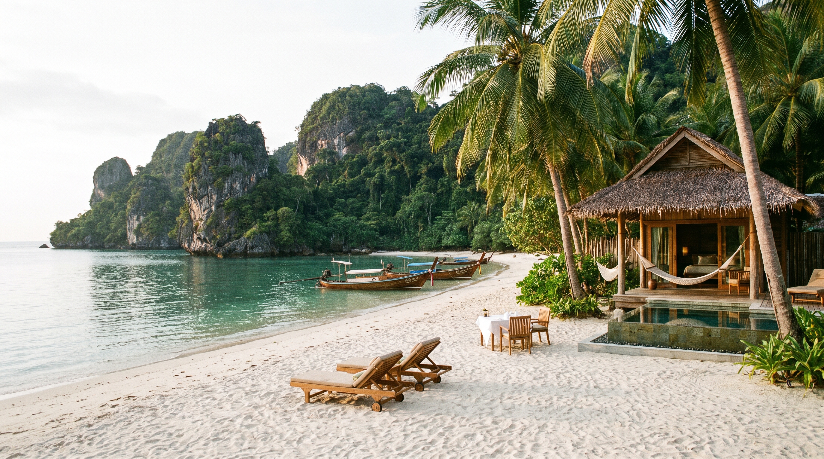Tanjung Rhu Retreat on Tanjung Rhu beach in Langkawi, Malaysia